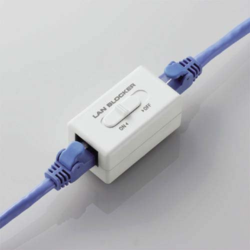 エレコム LANケーブル中継アダプタ-(CAT6準拠/遮断機能付) LD-DATABLOCK01