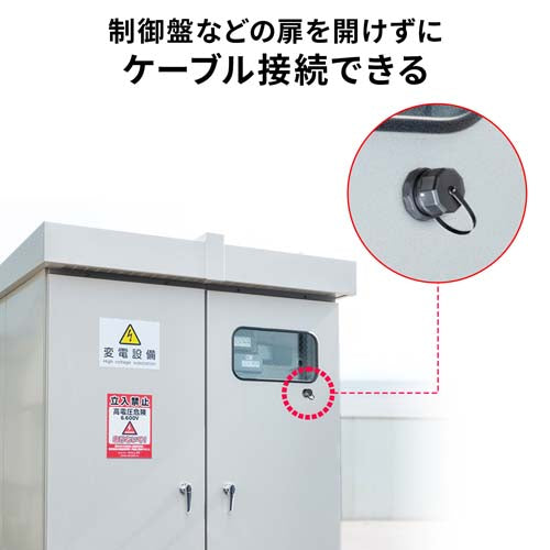 サンワサプライ LANケーブル中継アダプター(カテゴリー6A/パネルマウント ADT-EX-6ASTPWPC