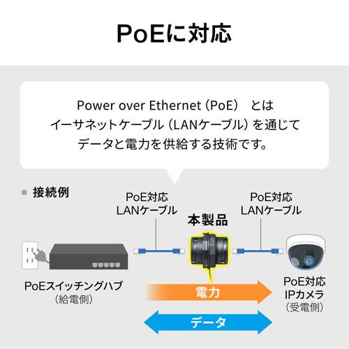 サンワサプライ LANケーブル中継アダプター(カテゴリー6A/パネルマウント ADT-EX-6ASTPWPC
