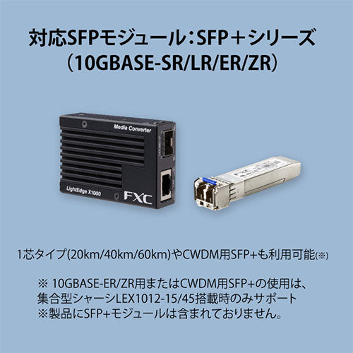 FXC ギガビット対応メディアコンバータ(SFPタイプ) LEX1881-1F