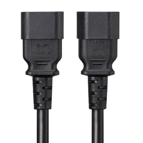 サンワサプライ 250V/15Ax2m 電源コード(サーバ-PC接続/抜止黒 APW15-C14C15LS-2