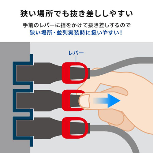 サンワサプライ 250V/15Ax3m 電源コード(サーバ-PC接続/抜止黒 APW15-C14C15LS-3