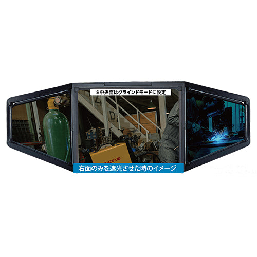 スター電器製造(SUZUKID) #2.5-#12 自動遮光溶接面(3面フィルター/LED付) B-300PWDL