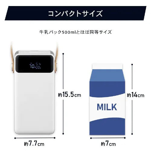 アイリスオーヤマ(IRIS OHYAMA) 60000mAh/222Wh ポータブル電源 IBT-A60100-W