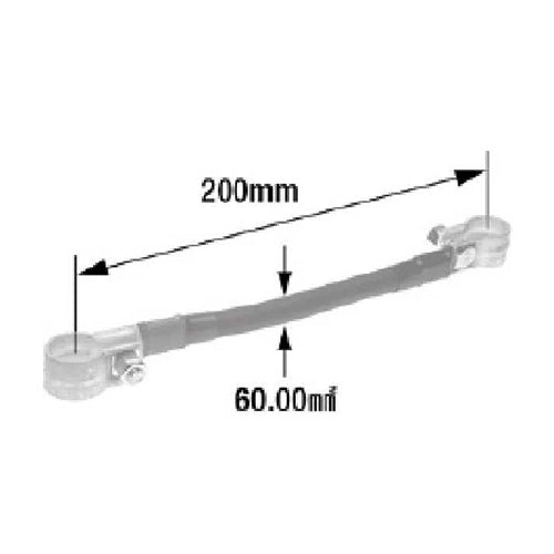日立Astemoアフターマーケットジャパン 60スケ×200mm 板タイプバッテリー渡り線(大ポール用) DJ-26