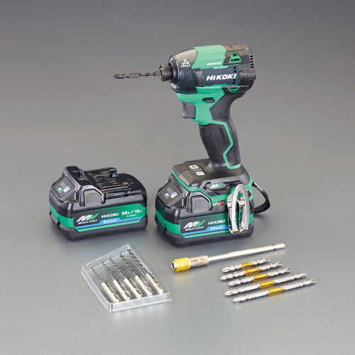 HiKOKI DC36V インパクトドライバーセット(充電式) WH36DD(2XHLSZ)※ESCOオリジナルセット品