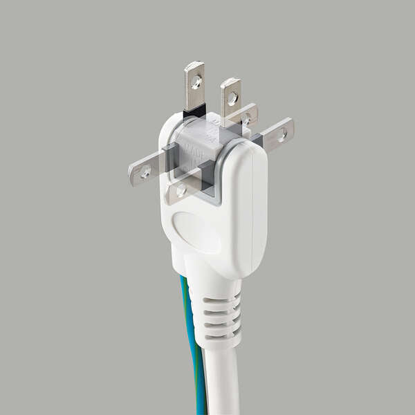 エレコム AC125V/15Ax2.5m タップ(4口・シャッター付) T-T1D-3425WH