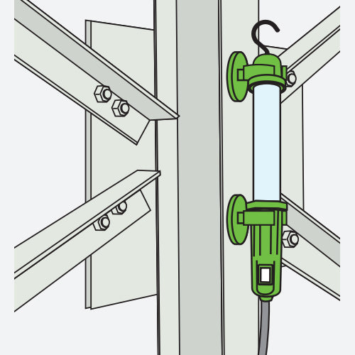 日動工業 AC100V/5.9W LED作業灯(コード5.0m) LEH-10W-5M
