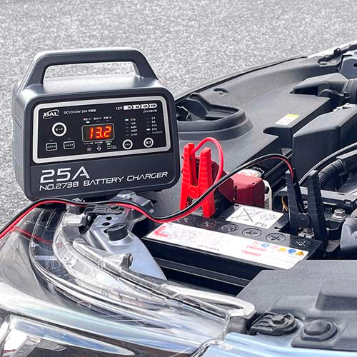 大橋産業(BAL) AC100V→DC12V・24V バッテリーチャージャー No.2738