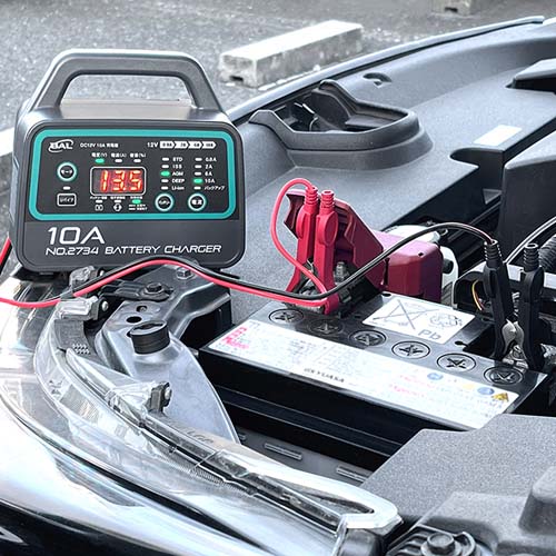大橋産業(BAL) AC100V 自動充電器(アイドリングストップ車対応) No.2734