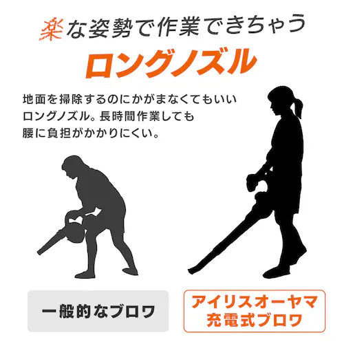 アイリスオーヤマ(IRIS OHYAMA) DC18.0V 電動ブロワ(充電式) JB181TC