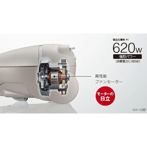 日立(HITACHI) AC100V/1180W 掃除機(紙パック式) CV-KP90M