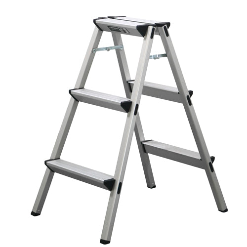 アルインコ(ALINCO) 280x160mmx0.79m/3段 踏台(アルミ製) CCB80BK