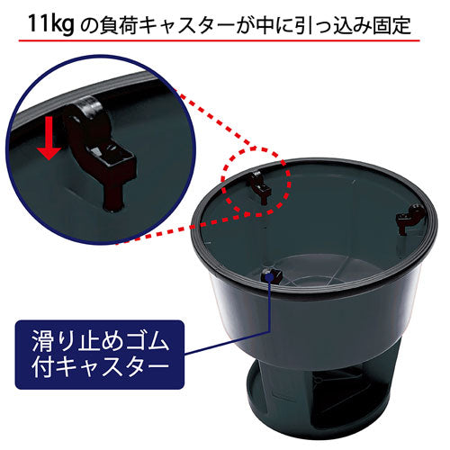 ESCO(エスコ) φ290xφ440x 435mm 踏台(樹脂製/キャスター付) EA903AL-61