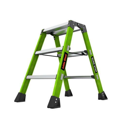 ESCO(エスコ) 0.66m/3段 脚立(広がり防止ストラップ付) EA905EE-1A