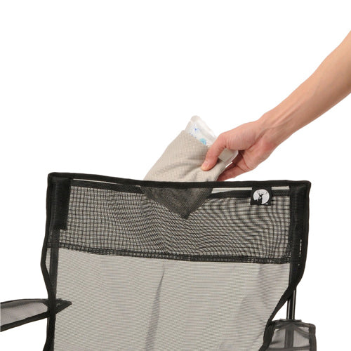 キャプテンスタッグ 820x530x790mm チェアー(ポータブル/ブラック) UC-1887