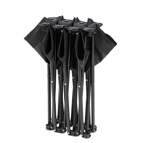 キャプテンスタッグ 1230x450x400mm ベンチ(ポータブル/ブラック) UC-1679