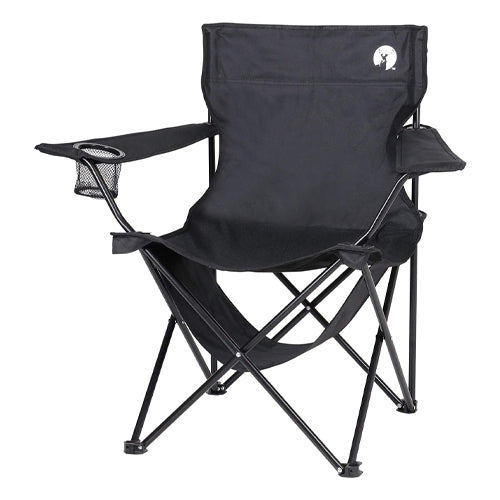 キャプテンスタッグ 820x510x800mm チェアー(ポータブル/ブラック) UC-1827
