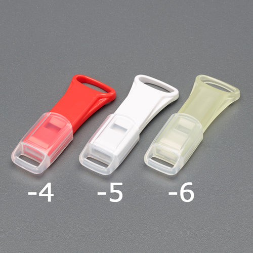 ESCO(エスコ) 48x20x8mm超薄型ホイッスル(白/キャップ付/10個) EA916XK-5