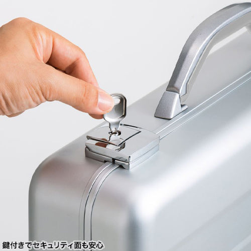 サンワサプライ 420x 90x303mm /内寸 ノートパソコンケース(アルミ) BAG-AL4N2
