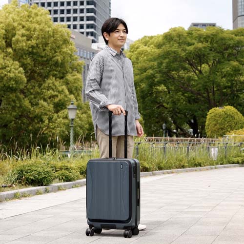 ESCO(エスコ) 390x250x560mm/52L キャリーケース(ブラック) EA927AX-29