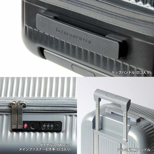 ESCO(エスコ) 400x260x590mm/58L キャリーケース(ダークグレー) EA927BG-72
