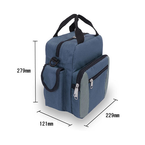 ESCO(エスコ) 229x121x279mm/6.9L ショルダーバッグ(ブラック) EA927CH-208