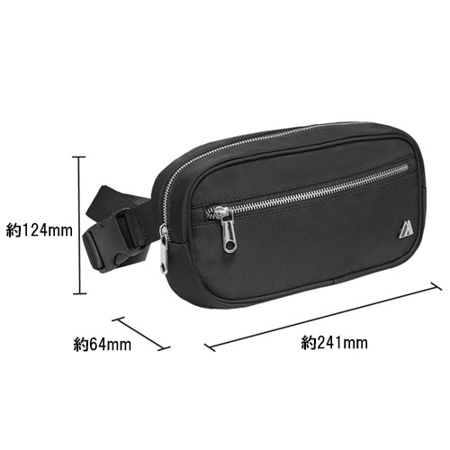 ESCO(エスコ) 241x64x124mm/2.5L ウエストポーチ(ブラック) EA927CK-66