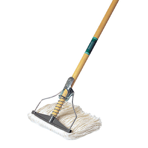 テラモト 木柄付スプリングモップ(水拭き用) ※ESCOオリジナルセット品
