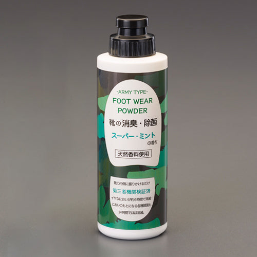 ESCO(エスコ) 90g 消臭・除菌剤(フットウェアパウダー/スーパーミント) EA939AG-82