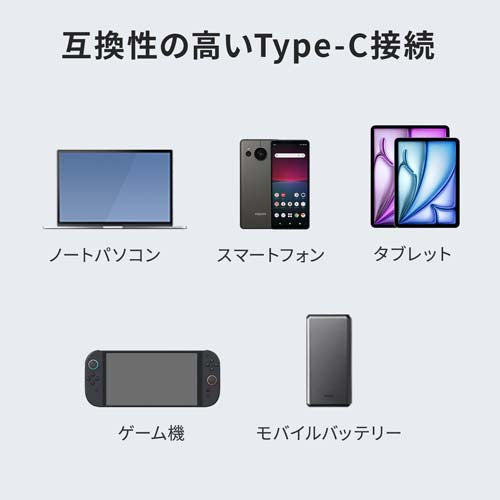 サンワサプライ AC100-240V AC充電器(USB PD対応/Type-C) ACA-PD110BK