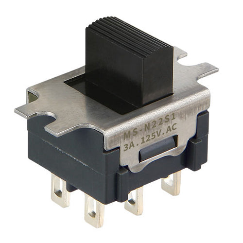 NKKスイッチズ 125V/3A 2極双投/小型スライドスイッチ MS-N23S1A