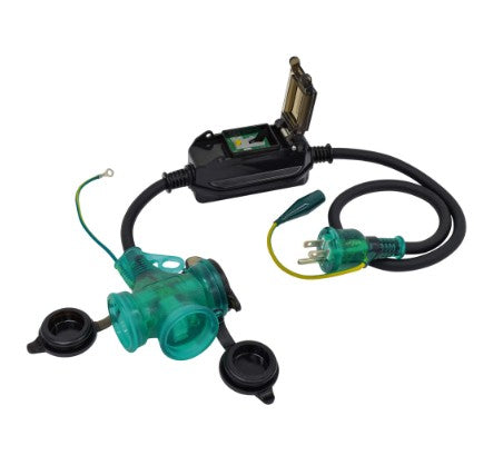 日動工業 15A/1m 漏電保護プラグ(防雨型) PBW-EBT-S