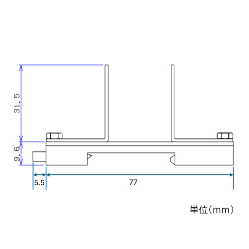 ESCO(エスコ) 同軸ケーブル用SPD取付金具(DINレール用) EA940PK-111