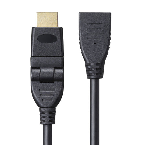 サンワサプライ 1.0m HDMI延長ケーブル(3Dコネクタ) KM-HD20-3DEN10N