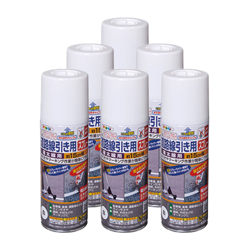 ESCO(エスコ) 400ml 道路線引スプレー(白・15cm幅/6本) EA942CA-18B