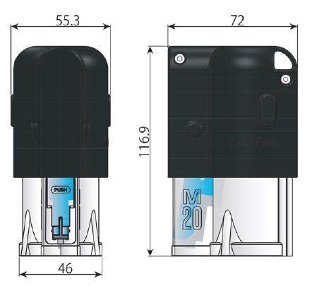 ESCO(エスコ) ボルト用マーキングスタンプ (M20用/白) EA942EH-302
