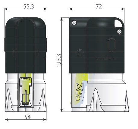 ESCO(エスコ) ボルト用マーキングスタンプ (M24用/白) EA942EH-304