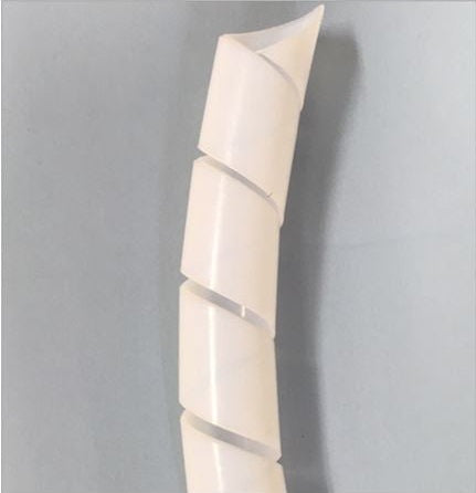 デンカエレクトロン 12.0mmx10m スパイラルチューブ(フッ素樹脂/乳白色) DP-12T