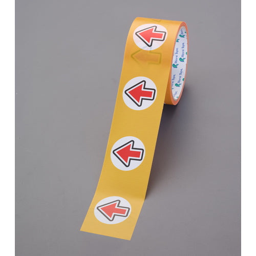 ESCO(エスコ) 50mmx10m 誘導用矢印テープ(床・壁面用/赤) EA944RR-52