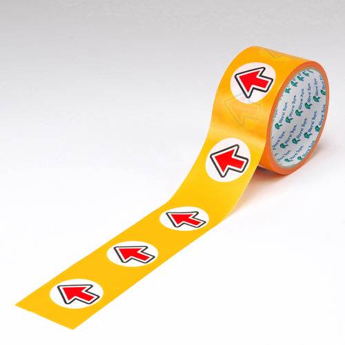 ESCO(エスコ) 50mmx10m 誘導用矢印テープ(床・壁面用/赤) EA944RR-52