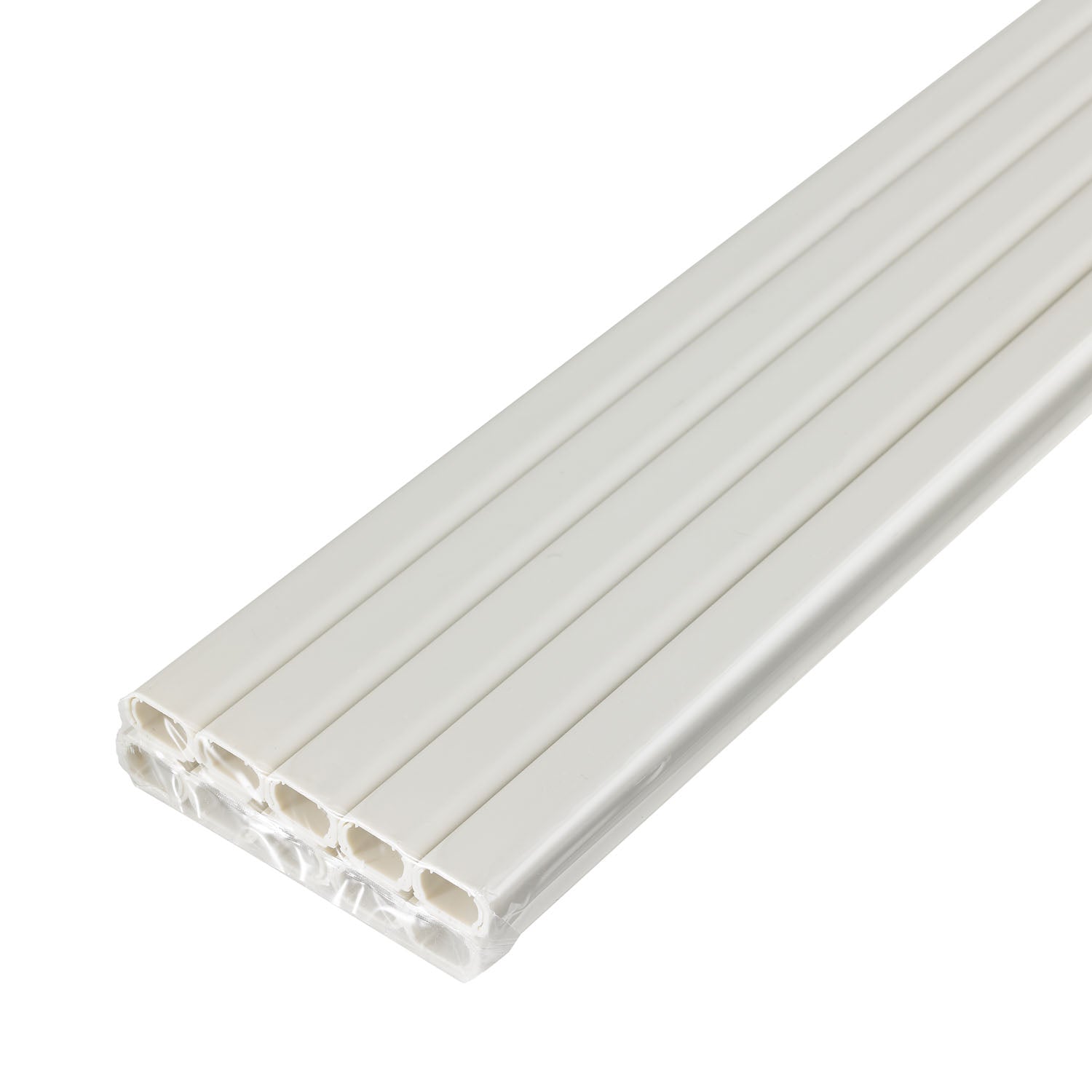 朝日電器(ELPA) 16mmx2.0m テープ付モール(プラスチック/ミルキー/10本) M-T2110P(M)