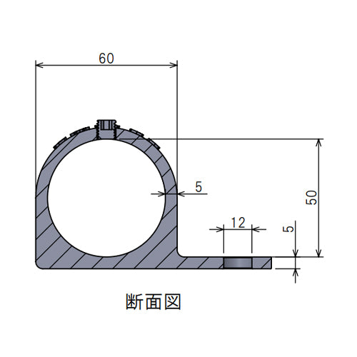 ESCO(エスコ) 48.6mm パイプジョイント(片締ボルト止金具/平面用 EA948TF-13A