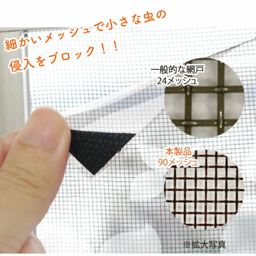 ESCO(エスコ) 0.82x2.0m/90メッシュ 防虫網(ブラック) EA952AL-12