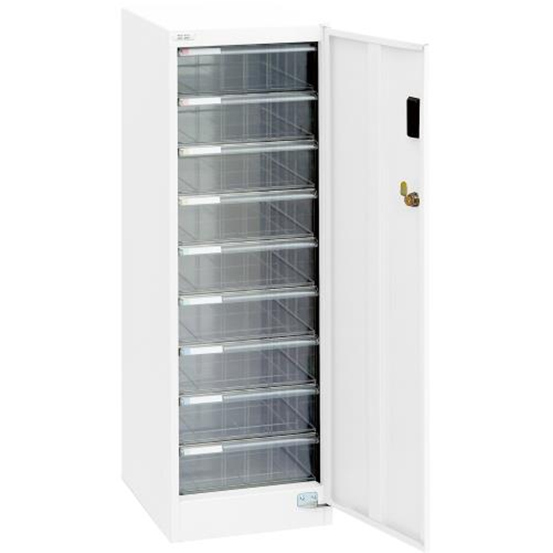 ナカバヤシ 277x366x880mm セキュリティ収納ケース(9段) AF-SM9