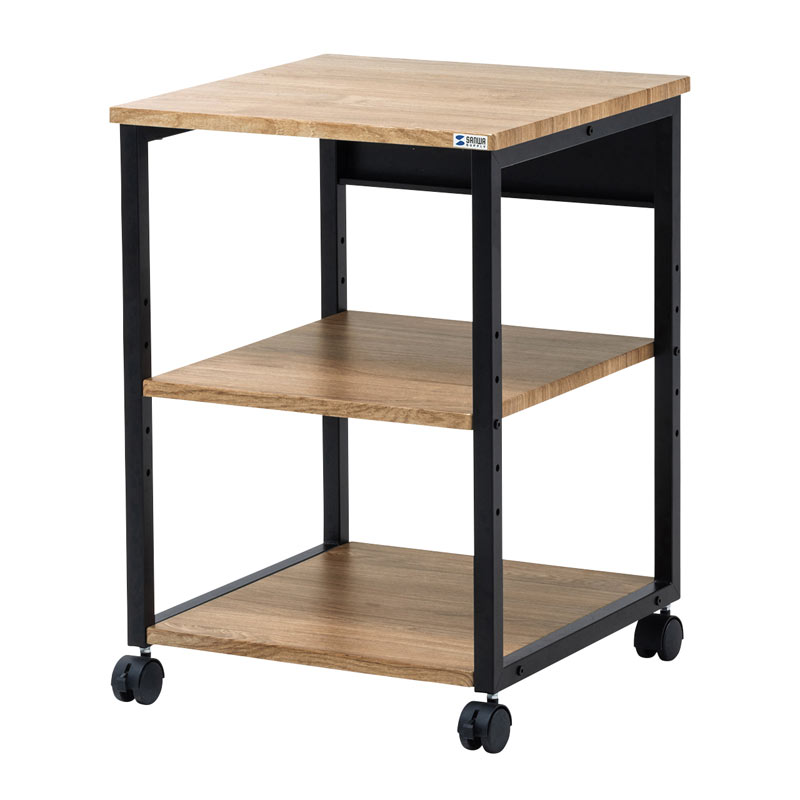 サンワサプライ 500x500x700mm プリンターラック(木目) LPS-118LM
