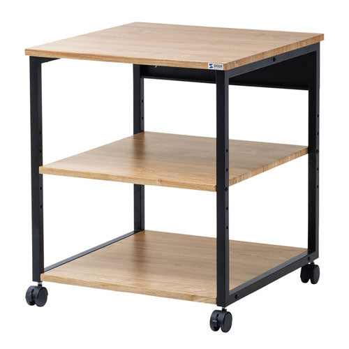 サンワサプライ 600x600x700mm プリンターラック(木目) LPS-117LM