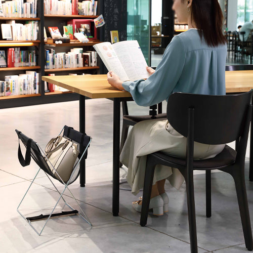 山崎産業(CONDOR) 430x310x480mm セルフワゴン(折り畳み/持ち手付) FU776-000X-MB