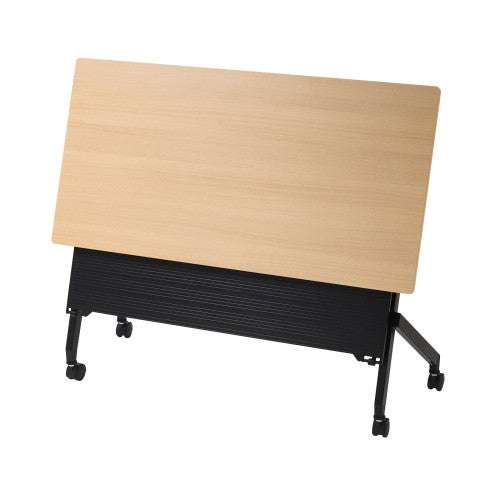 サンワサプライ 1200x600x700mm ミーティングテーブル(木目) FLD-12060M