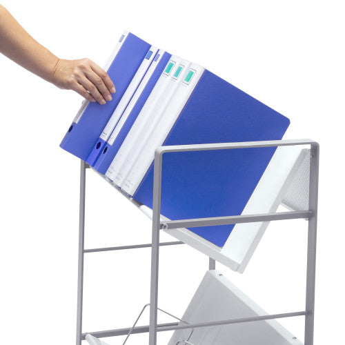 サンワサプライ 550x350x 695mm ファイルワゴン WG-50N2